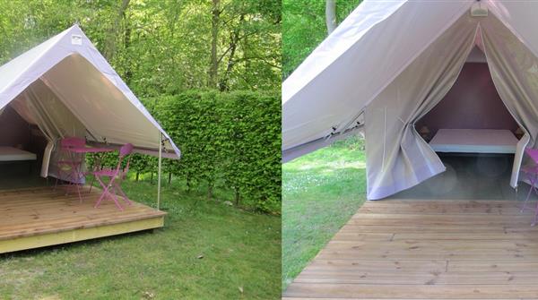 Location tente Canada treck au camping de la forêt, proche de Rouen 